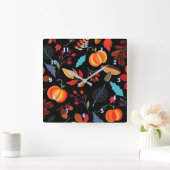 Horloge Carrée Beautiful Autumn Pattern (Maison)