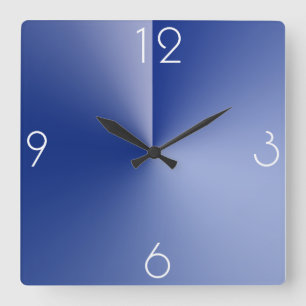 Horloge Carrée Beautiful Blue Square Wall Clock