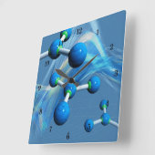 Horloge Carrée Beautiful Chemistry (Angle)