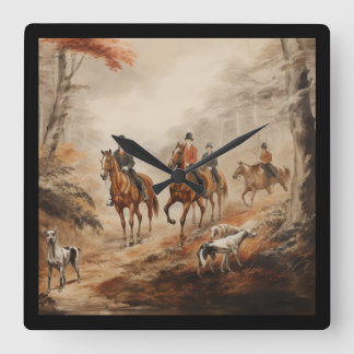 Horloge Carrée Beautiful English Countryside Clock