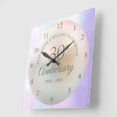 Horloge Carrée Beautiful Pearl 30th Anniversary (Angle)