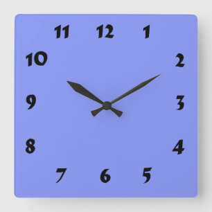 Horloge Carrée Bébé Blue Clock