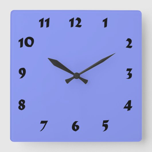 Horloge Carrée Bébé Blue Clock (Recto)