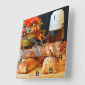 Horloge Carrée Beer Bread (Angle)