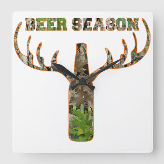 Horloge Carrée Beer Season Hunting Season Venin For Hunter