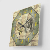 Horloge Carrée Beethoven (Angle)