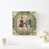 Horloge Carrée Beethoven ~ Orchestre symphonique ~ Alto ~ (Maison)
