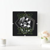 Horloge Carrée Beetlejuice | Say It 3 Times (Maison)