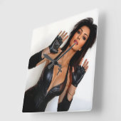 Horloge Carrée Behold clock (Angle)