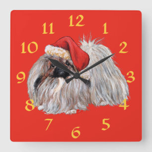 Horloge Carrée Beignets en hiver