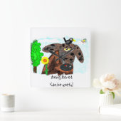 Horloge Carrée Being bored can be useful (Maison)