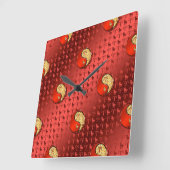 Horloge Carrée Bélier le bélier (Angle)