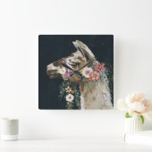 Horloge Carrée Belle Llama (Maison)