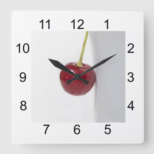 Horloge Carrée Berry de Red Cherry (Recto)