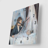 Horloge Carrée Berthe Morisot - Le berceau (Angle)