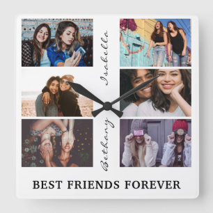 Horloge Carrée Best Friend Forever Custom