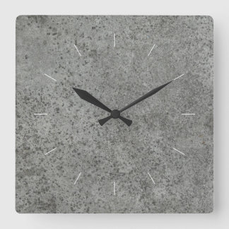 Horloge Carrée BÉTON | décoration industrielle
