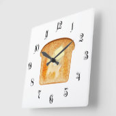 Horloge Carrée Beurre (Angle)