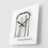 Horloge Carrée Bien aimé (Angle)