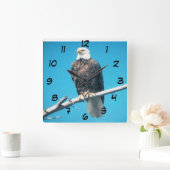 Horloge Carrée Bientôt Eagle Acrylic Wall Clock (Maison)
