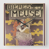 Horloge Carrée Biere de la Meuse par Marc Auguste Bastard (Recto)