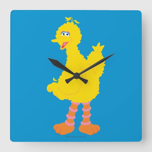 Horloge Carrée Big Bird Graphic (Recto)