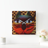 HORLOGE CARRÉE BIG KITTY CAT CLOCKTEMPS À LA FÊTE ! (Maison)