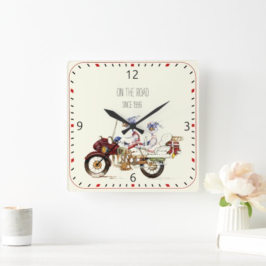 Horloge Carrée Biker (Maison)