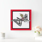 Horloge Carrée Biker Babe (Maison)