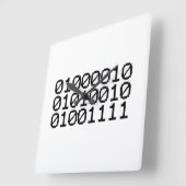 HORLOGE CARRÉE BINARY BRO (Angle)