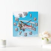 Horloge Carrée biplane (Maison)