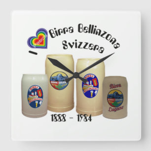 Horloge Carrée Birra Bellinzone