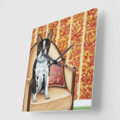 Horloge Carrée Biscuit d'Oreo Boston (Angle)