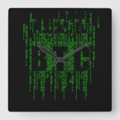 HORLOGE CARRÉE BITCOIN MATRIX (Recto)