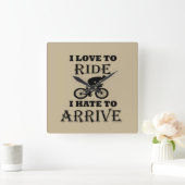 Horloge Carrée Bizarre en disant (Maison)