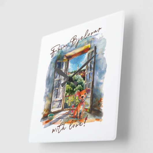 Horloge Carrée Bjelovar (Angle)