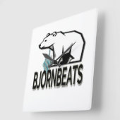 Horloge Carrée BjornBeats Wall CLock (Angle)