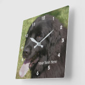 Horloge Carrée Black Newfoundland (Angle)