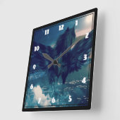 Horloge Carrée Black Pegasus Emerging (Angle)