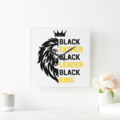 Horloge Carrée Black père Noir (Maison)