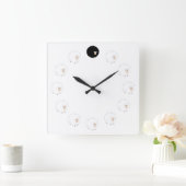 Horloge Carrée Black sheep clock with TRANSPARENT background (Maison)