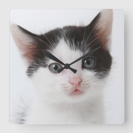 Horloge Carrée Black Spotted (Recto)