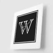 Horloge Carrée Black Square (Angle)
