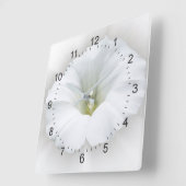 Horloge Carrée blanc et gris (Angle)