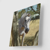 Horloge Carrée "Blanche Neige : Le Steed Majestic" (Angle)