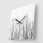 Horloge Carrée Blancs abrégés (Angle)