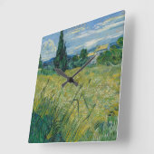 Horloge Carrée Blé vert | 1889 (Angle)