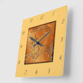 Horloge Carrée Blessed Are The Peacemakers Wall Clock (Angle)
