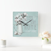 Horloge Carrée Blessed IV Mint | Lets Stay Home (Maison)