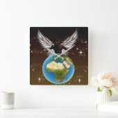 Horloge Carrée Blessings d'Afrique (Maison)